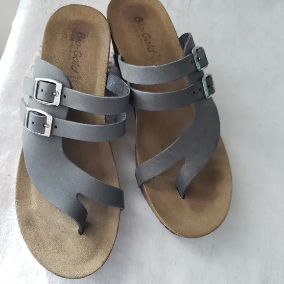 BioGold Wedge Sandals Size 8 - Picture 8 of 17
